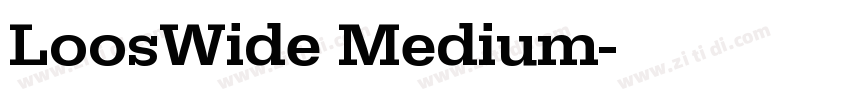 LoosWide Medium字体转换 LoosWide Medium字体转换